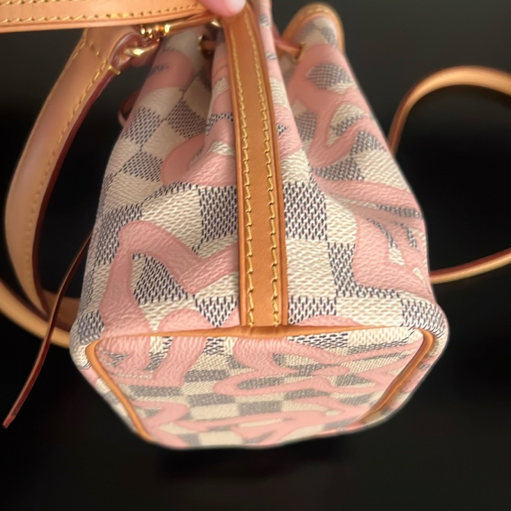 Louis Vuitton Damier Azur Tahiti Nano Noe Shoulder Bag - Picture 7 of 17